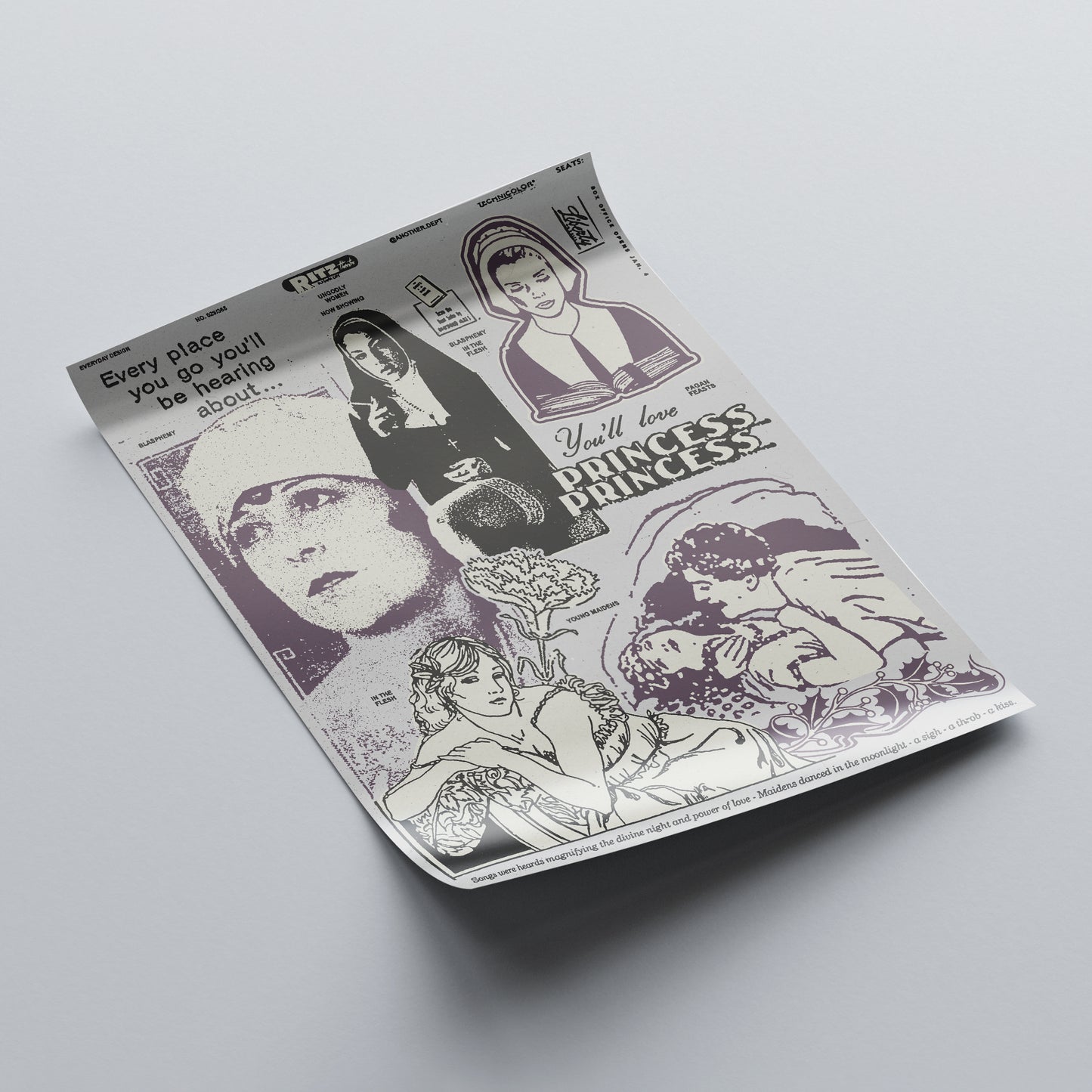 Artistic posters and print design from Another Department