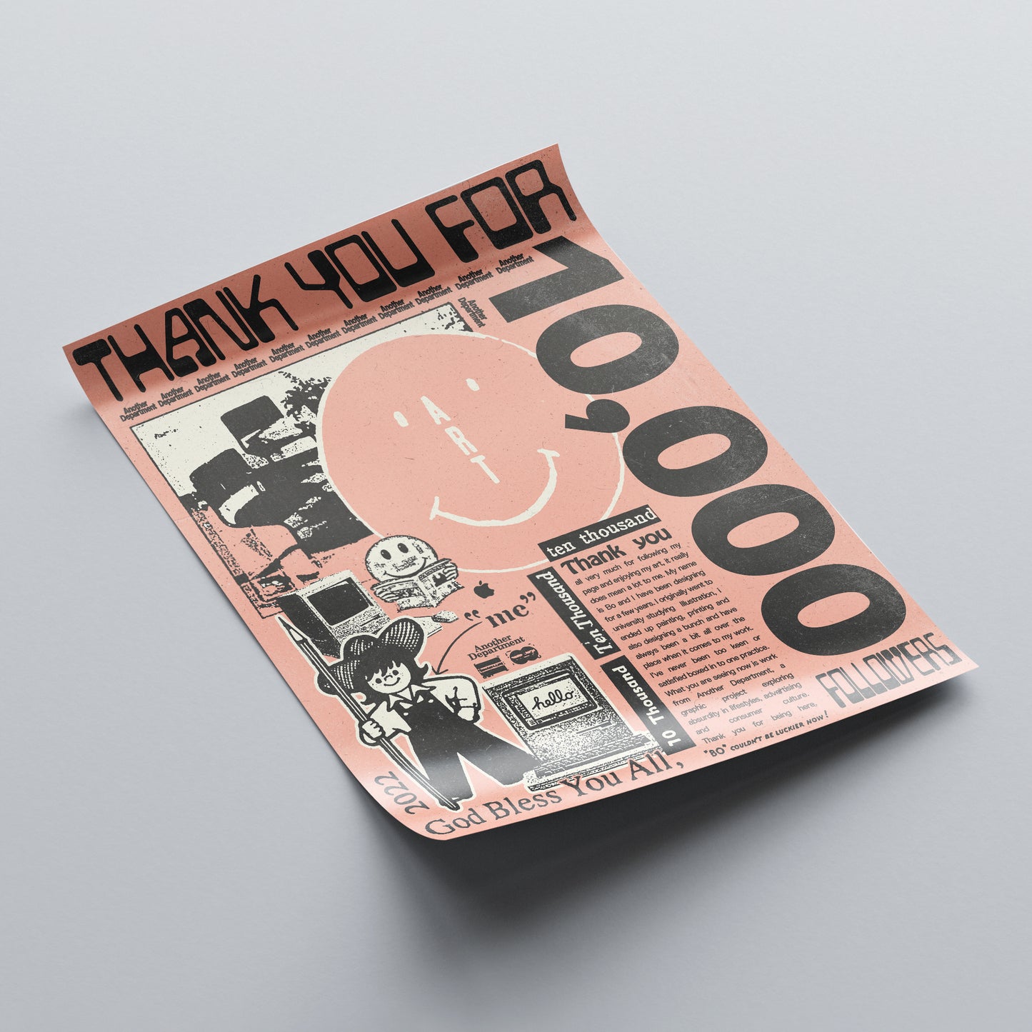 Artistic posters and print design from Another Department
