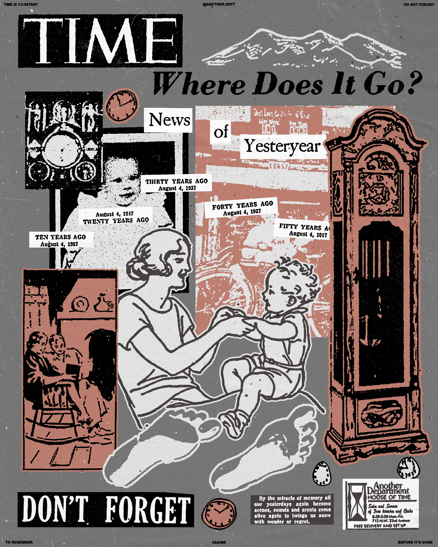 Artistic posters and print design from Another Department