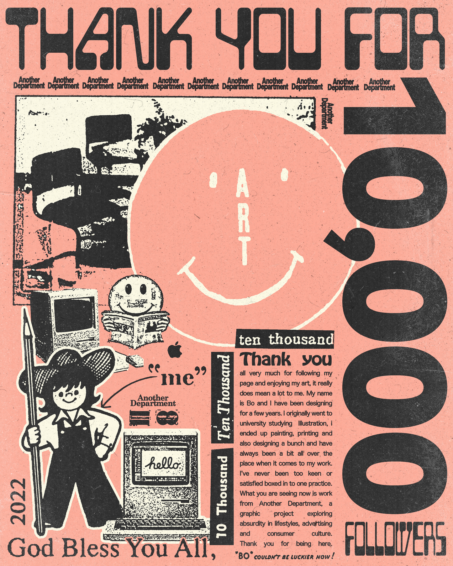 Artistic posters and print design from Another Department