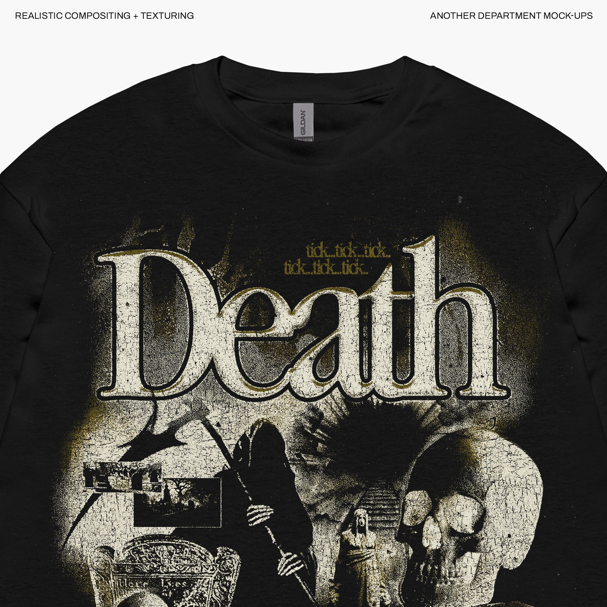 Gildan Ultra Cotton™ Long Sleeve T-Shirt Mock-up PSD template download