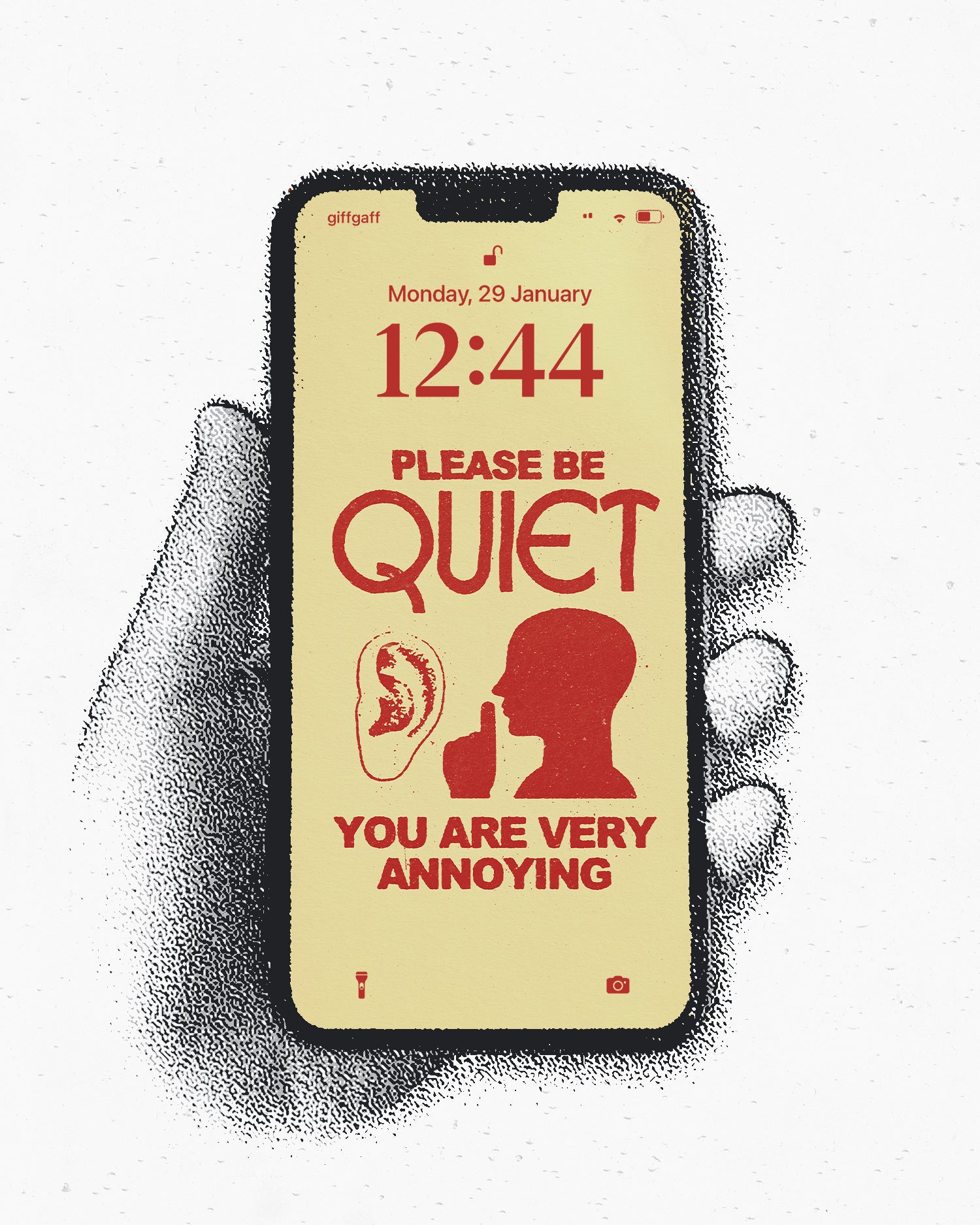 Please Be Quiet - Wallpaper