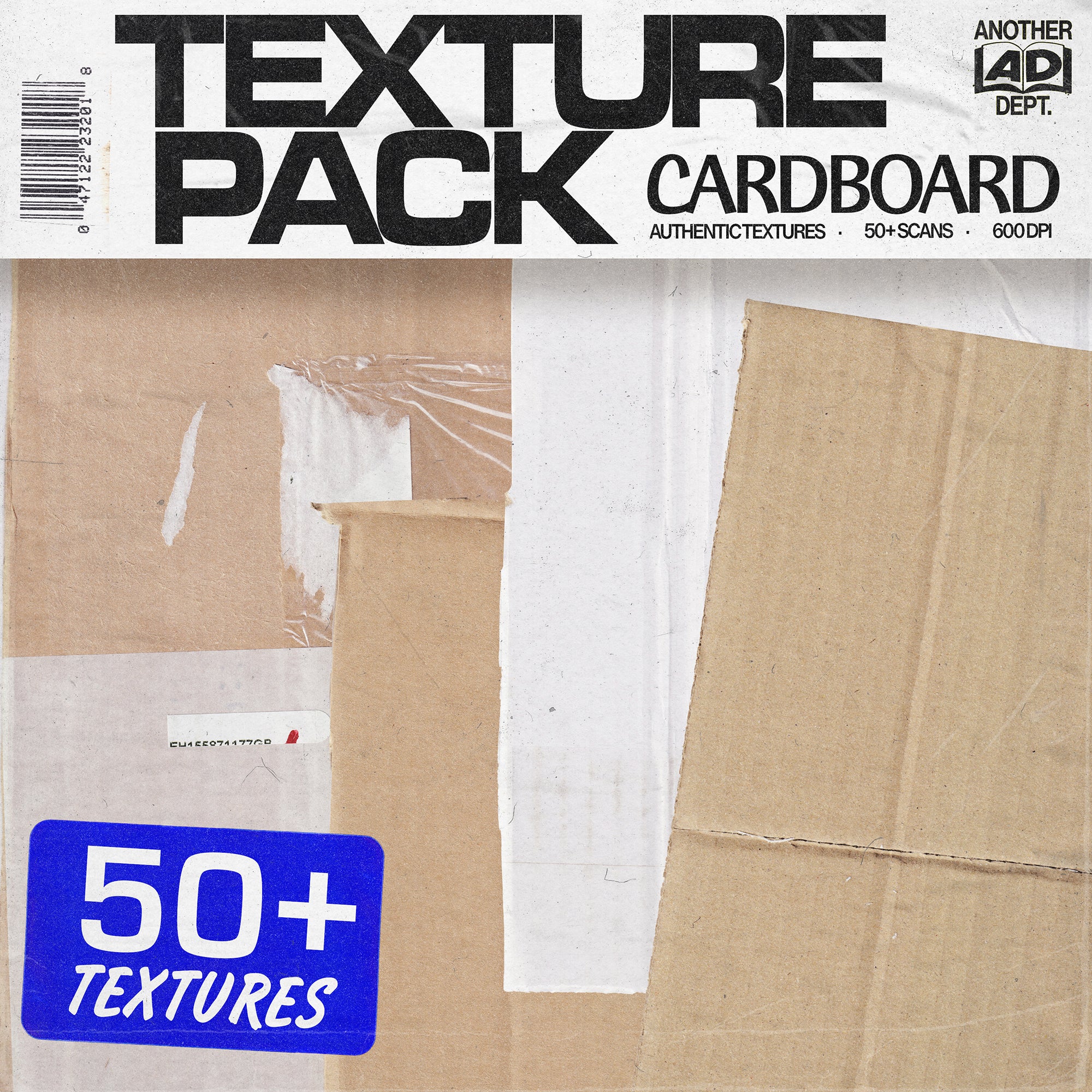 CARDBOARD TEXTURE PACK - 50+ Texture Scans