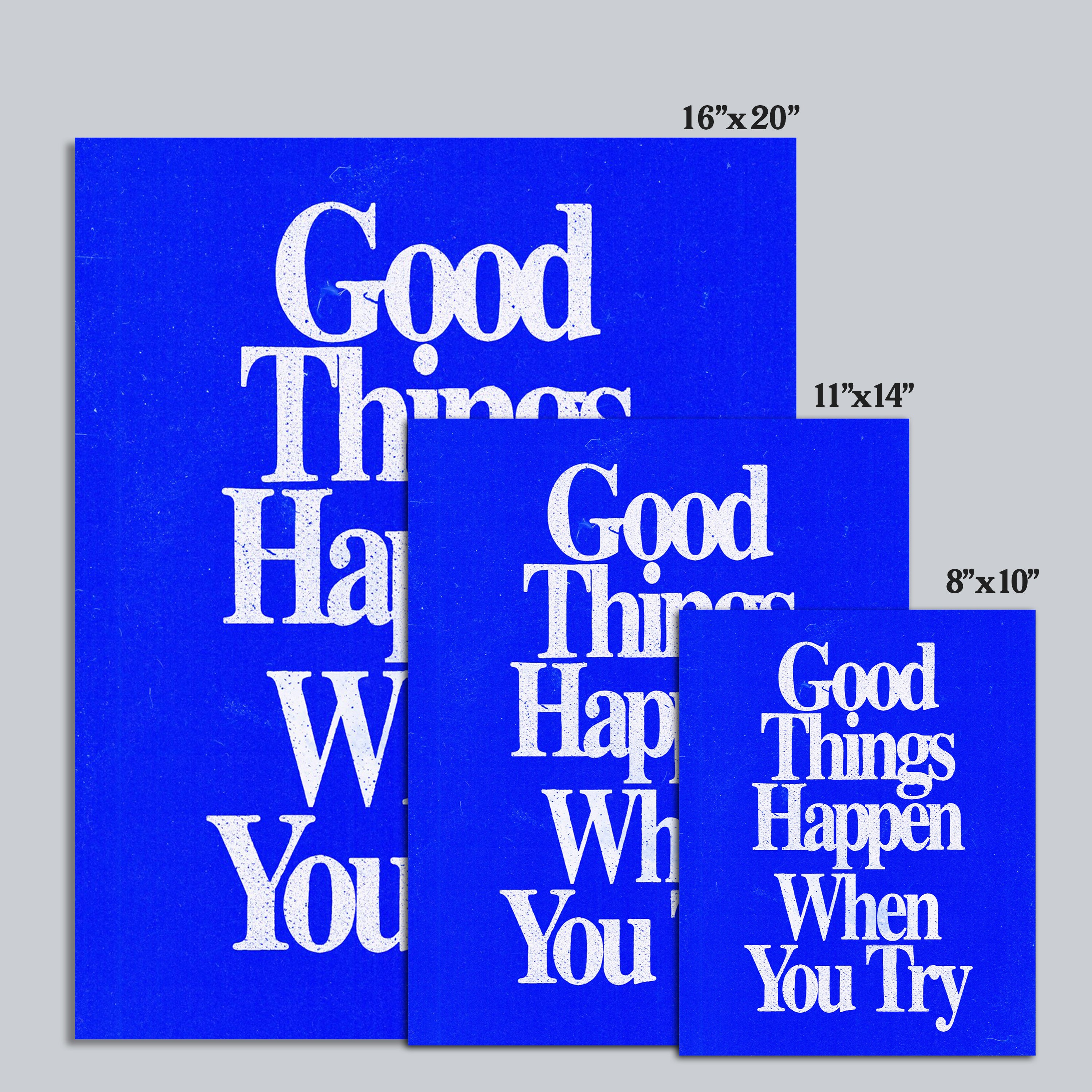 Good Things (Blue) - Print