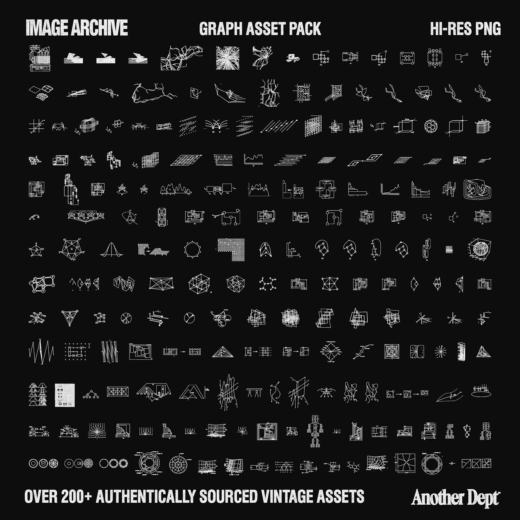 GRAPHS ASSET PACK - Over 200+ Graphics + Icons – Another Department