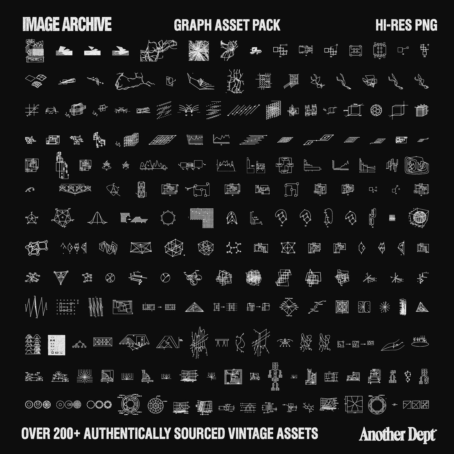 GRAPHS ASSET PACK - Over 200+ Graphics + Icons