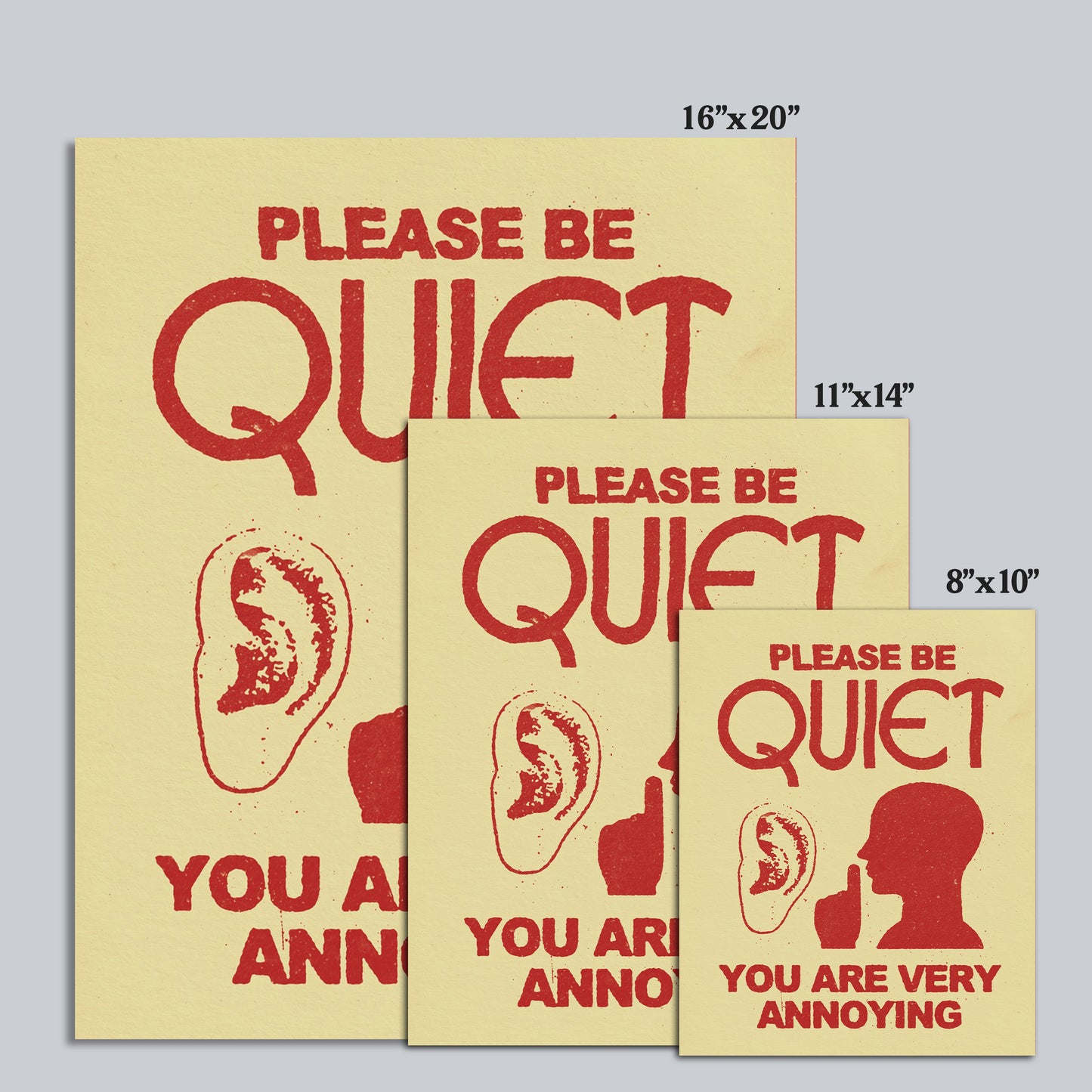 Please Be Quiet - Print