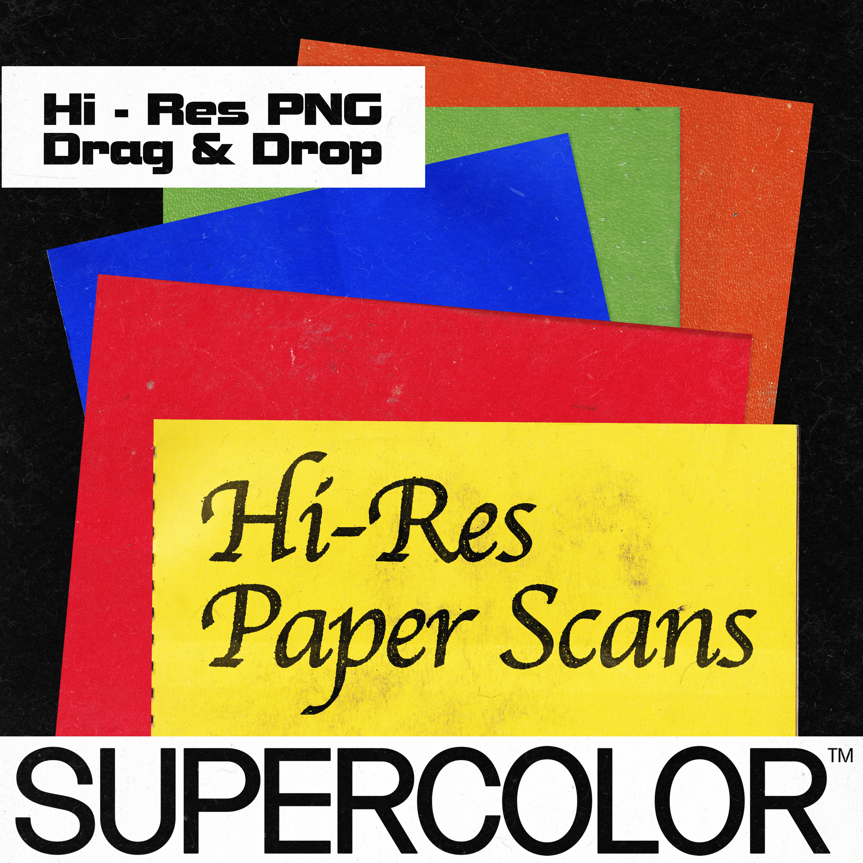 SUPERCOLOR - 50+ Paper Scans