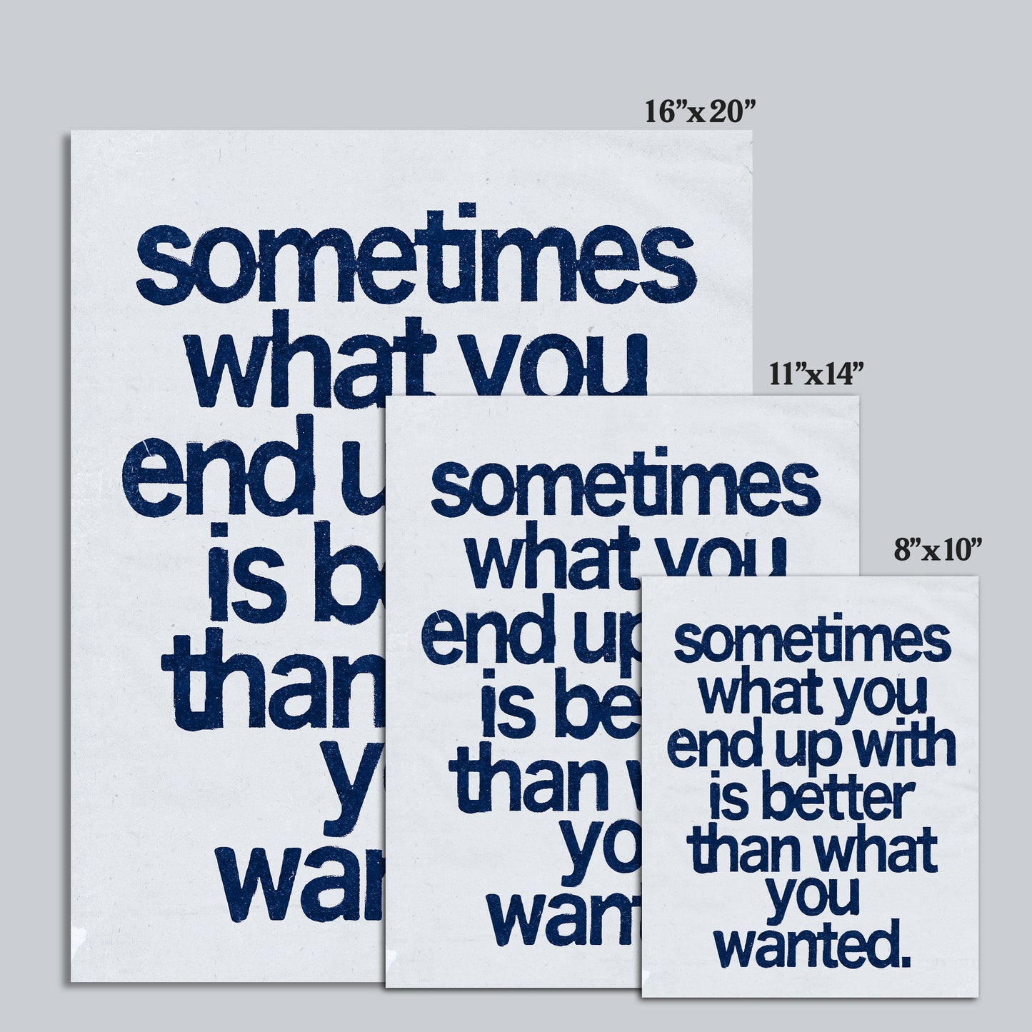 What You Want - Print